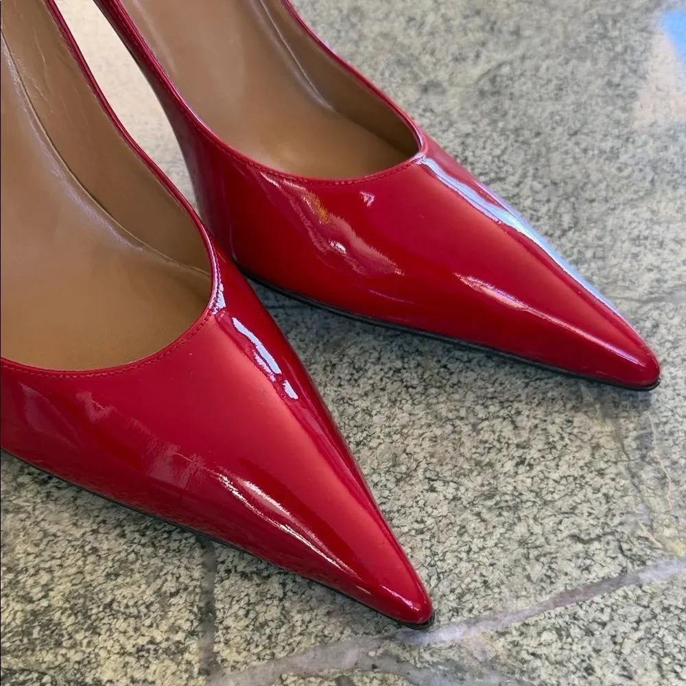 Stuart Weitzman Glossy Red Heels
